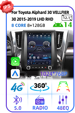 For Toyota Alphard VELLFIER30 2015-2019