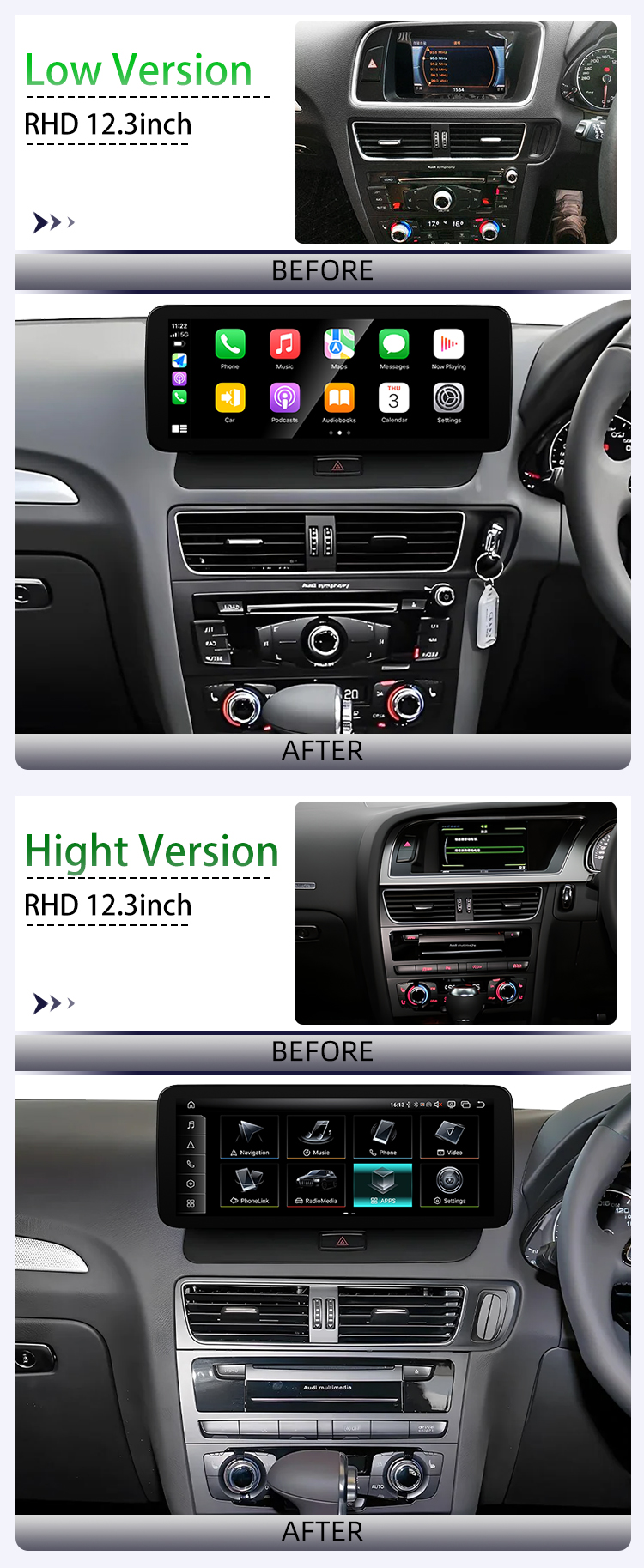 For Audi Q5 2009-2016 RHD(图3) For Audi Q5 2009-2016 RHD(图3)