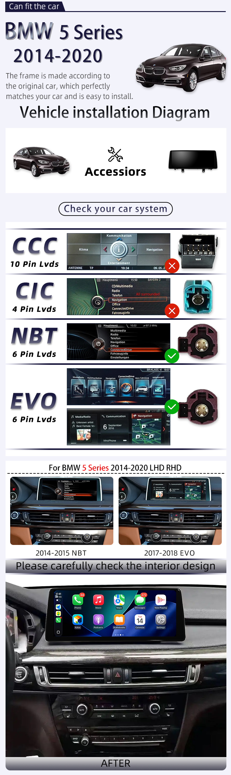 For BMW 5 Series 2014-2020(图2) For BMW 5 Series 2014-2020(图2)