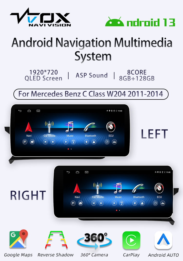 For Mercedes Benz C Class W204 2011-2014(图1) For Mercedes Benz C Class W204 2011-2014(图1)