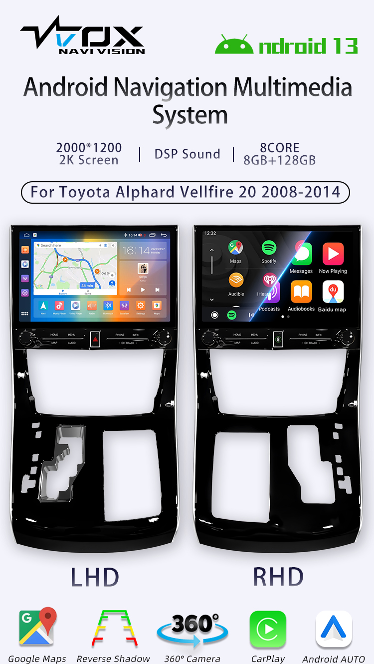 For Toyota Alphard Vellfire 20 2008-2014(图1) For Toyota Alphard Vellfire 20 2008-2014(图1)