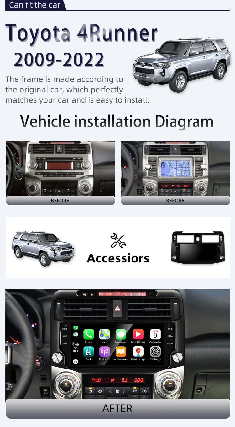 For Toyota 4Runner 2009-2022(图2) For Toyota 4Runner 2009-2022(图2)
