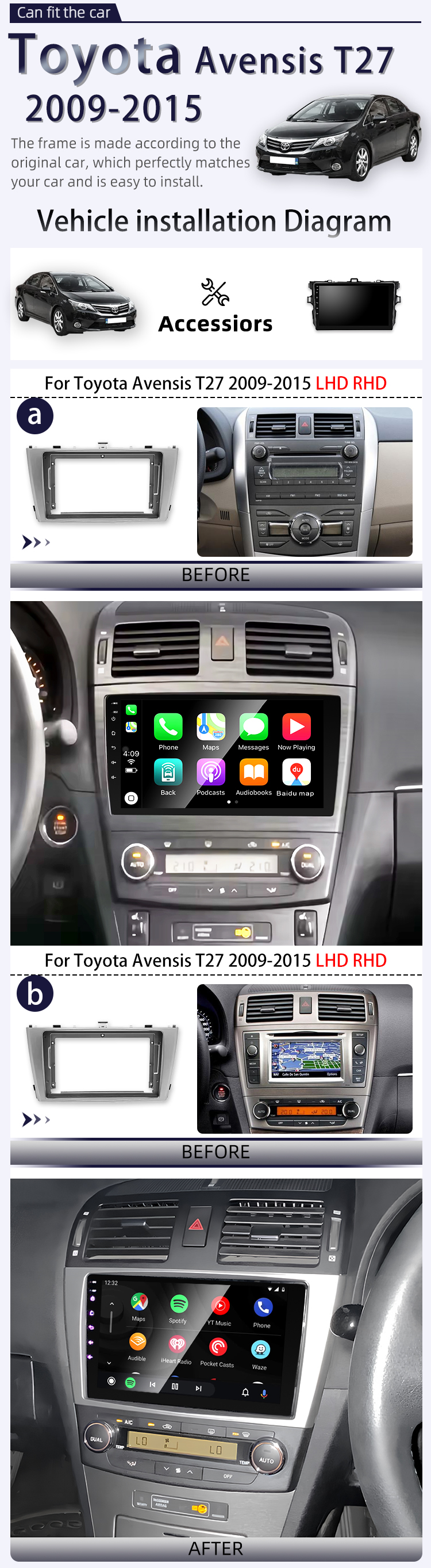 For Toyota Avensis T27 2009-2015(图2) For Toyota Avensis T27 2009-2015(图2)