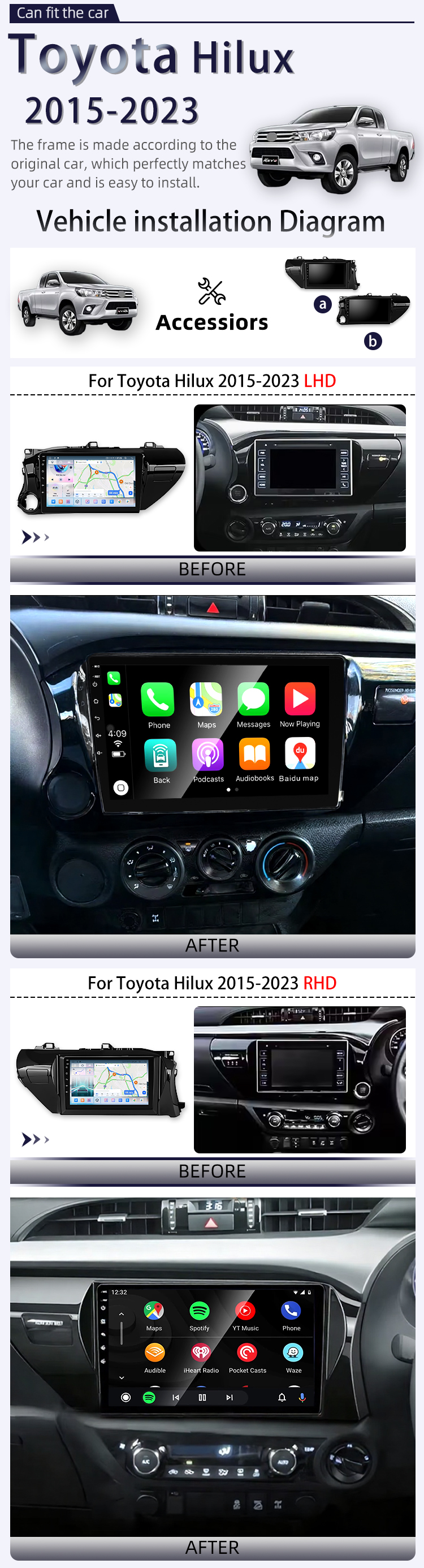 For Toyota Hilux 2015-2023(图2) For Toyota Hilux 2015-2023(图2)