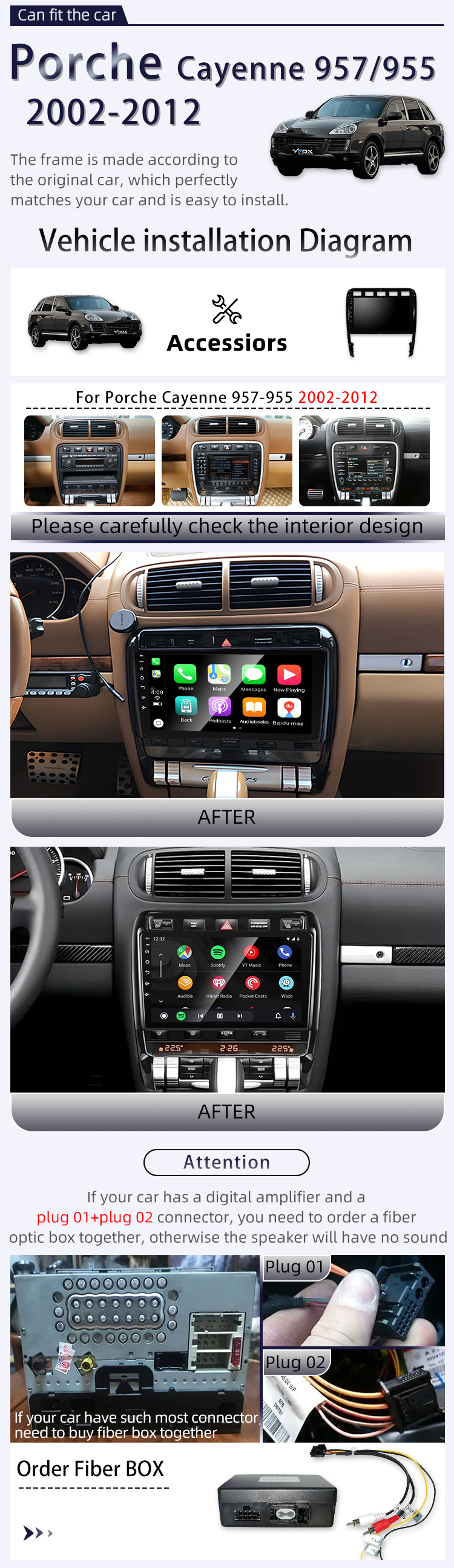 For Porche Cayenne 957/955 2002-2012(图2) For Porche Cayenne 957/955 2002-2012(图2)