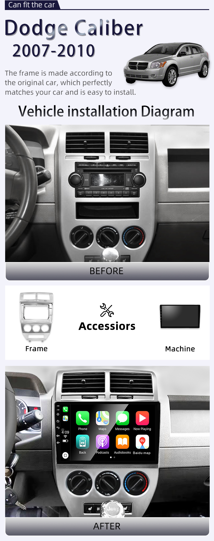 For Dodge Caliber 2007-2010(图2) For Dodge Caliber 2007-2010(图2)