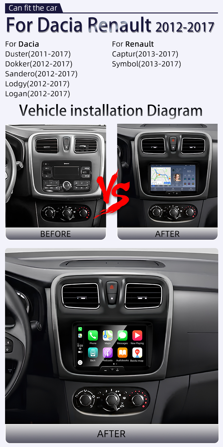 For Dacia Renault 2012-2017(图2) For Dacia Renault 2012-2017(图2)
