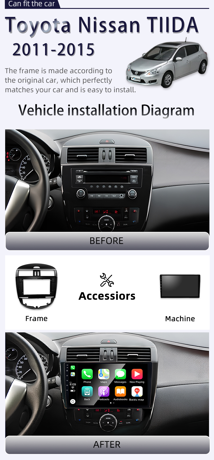For Nissan TIIDA 2011-2015(图2) For Nissan TIIDA 2011-2015(图2)