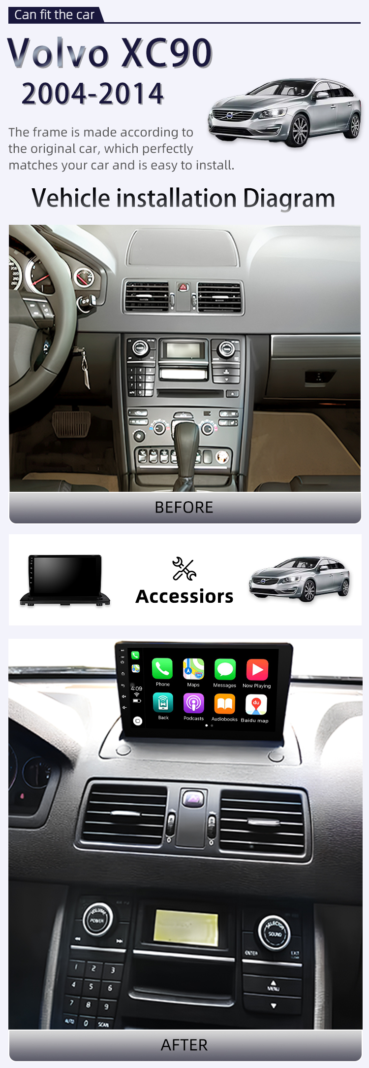 For Volvo XC90 2004-2014(图2) For Volvo XC90 2004-2014(图2)