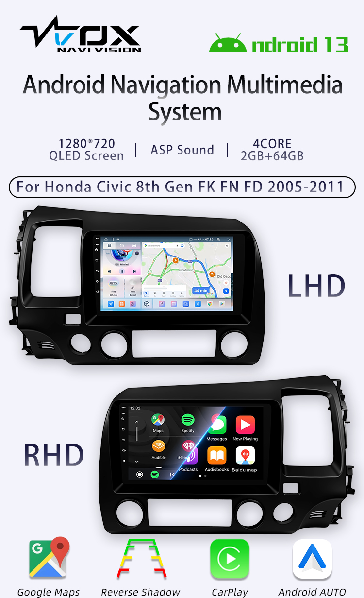 For Honda Civic 8th Gen FK FN FD(图1) For Honda Civic 8th Gen FK FN FD(图1)
