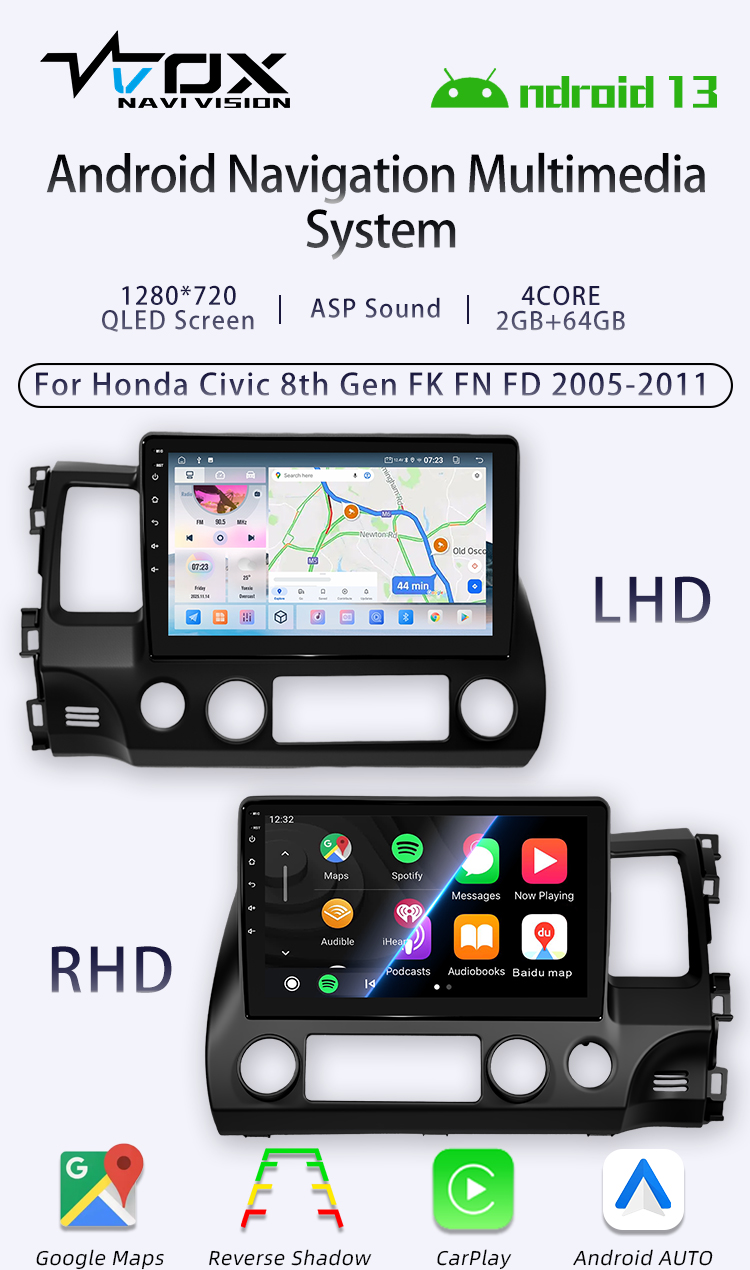 For Honda Civic 8th Gen FK FN FD(图1) For Honda Civic 8th Gen FK FN FD(图1)