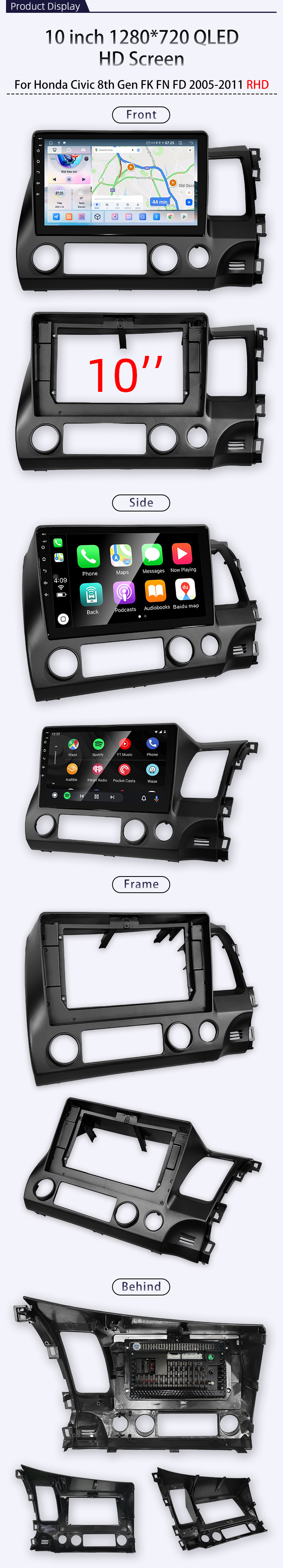 For Honda Civic 8th Gen FK FN FD(图4) For Honda Civic 8th Gen FK FN FD(图4)
